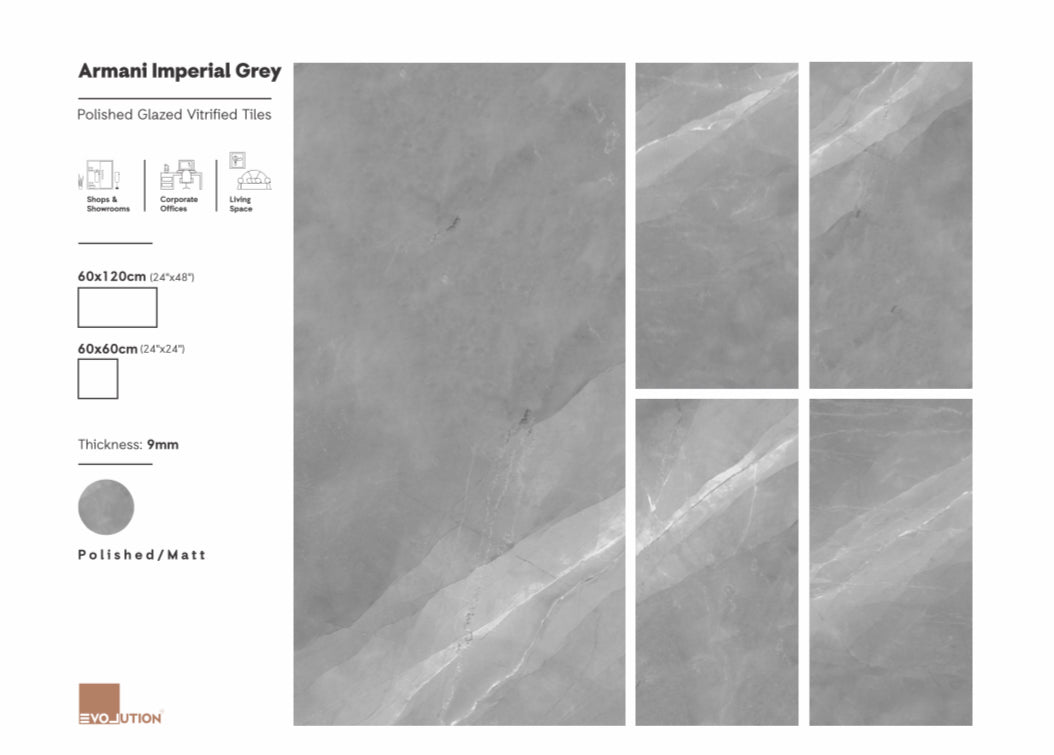 Armani Imperial Grey Polished 60x60 image 1