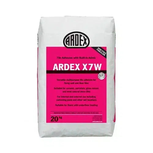 ARDEX X7 W STANDARD SET S1 WHITE ADHESIVE 20KG image 0