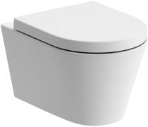 Adonis Rimless Wall Hung WC & Soft Close Seat