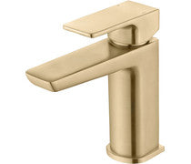 Bugle Basin Mixer & Waste - Brushed Brass
