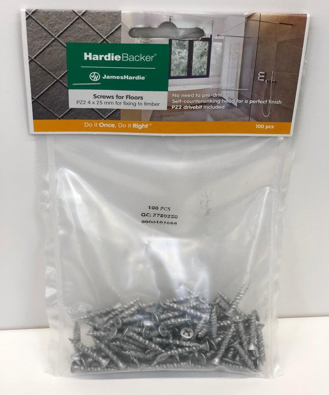Hardibacker 25mm screws (100 pack) PZ2 image 0