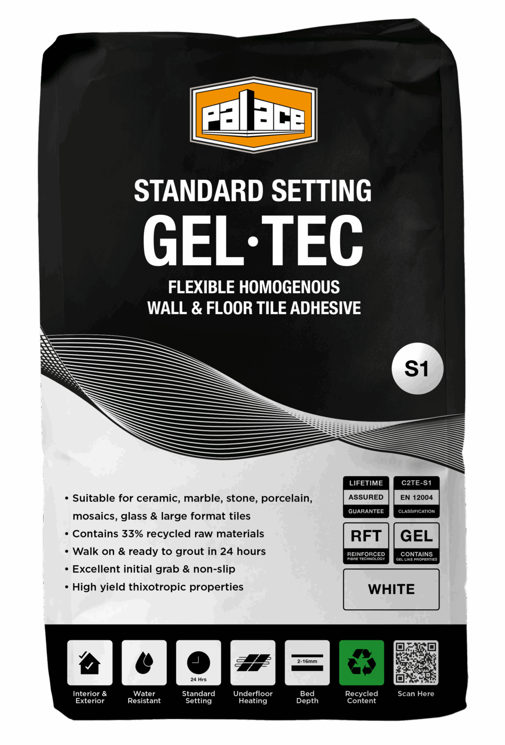 Palace Chemicals Gel Tech White S1 54 bags full pallet image 0