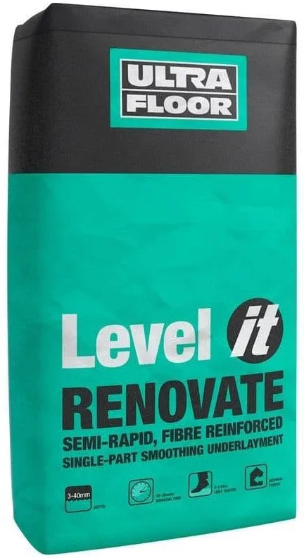 UltraFloor Level It Renovate single part rapid set fibre reinforced leveller image 1
