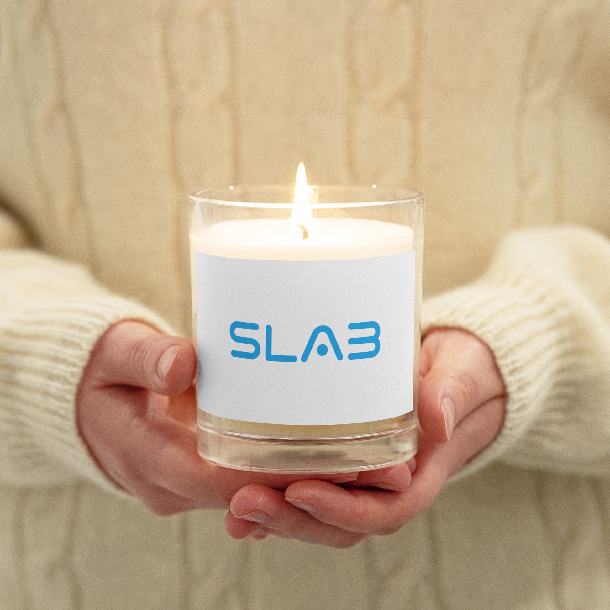 SLAB Glass jar soy wax candle image 0