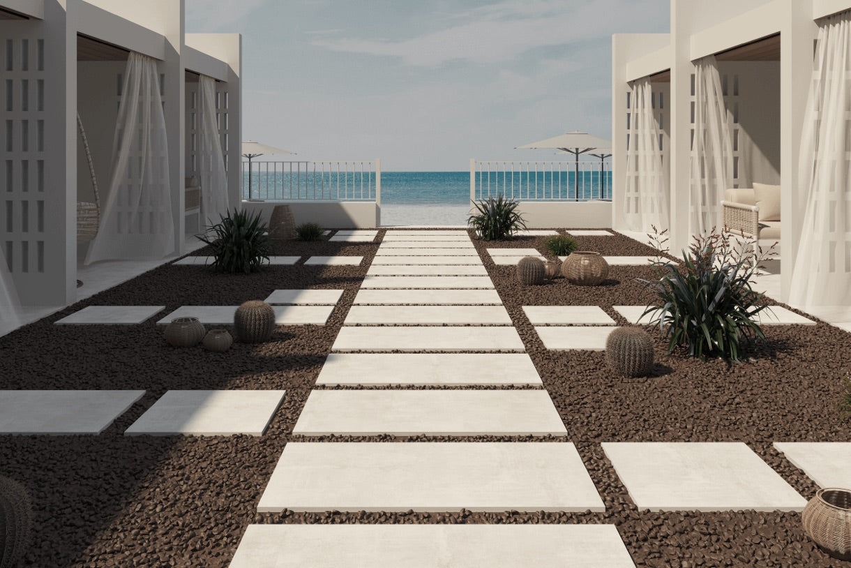 Nexos  White Porcelain Paver 60x90cm Project pack 19.4 m2 sold per pallet  image 0