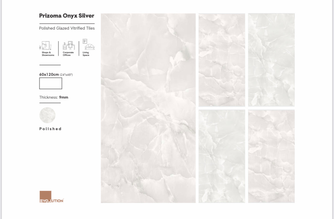 Prizoma Onyx Silver 60x120 image 1