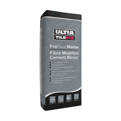 Ultra Tile Fix ProPave Mortar Fibre Modified Cement Binder 20kg image 0