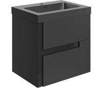 Achilles 605mm Wall Hung 2 Drawer Basin Unit & Co-ordinating Basin