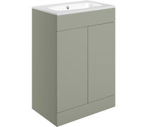 Athena 615mm Floor Standing 2 Door Basin Unit & Basin