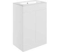 Athena 615mm Floor Standing 2 Door Basin Unit & Basin
