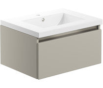 Cora 615mm 1 Drawer Wall Hung Basin Unit Inc. Basin