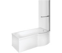 Decima P Shape 1700x850x560mm 0TH Shower Bath Pack