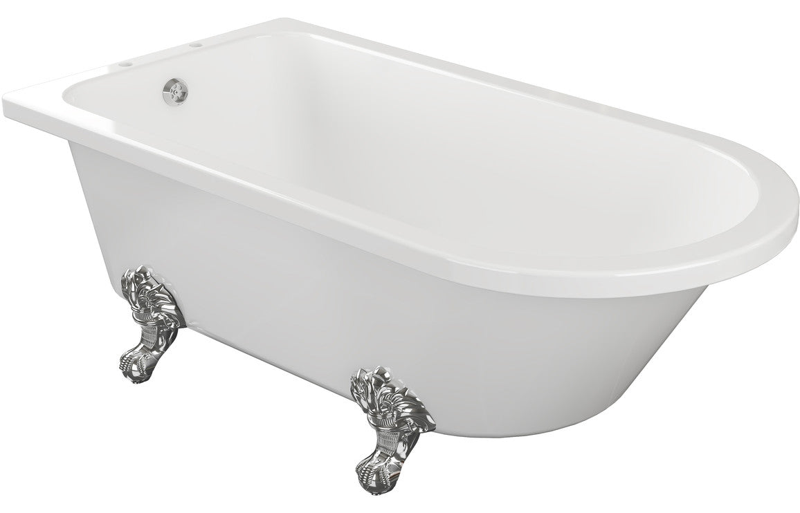 Decimus Freestanding 1700x750x650mm 2TH Corner Bath w/Feet