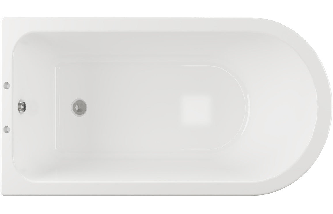 Decimus Freestanding 1700x750x650mm 2TH Corner Bath w/Feet