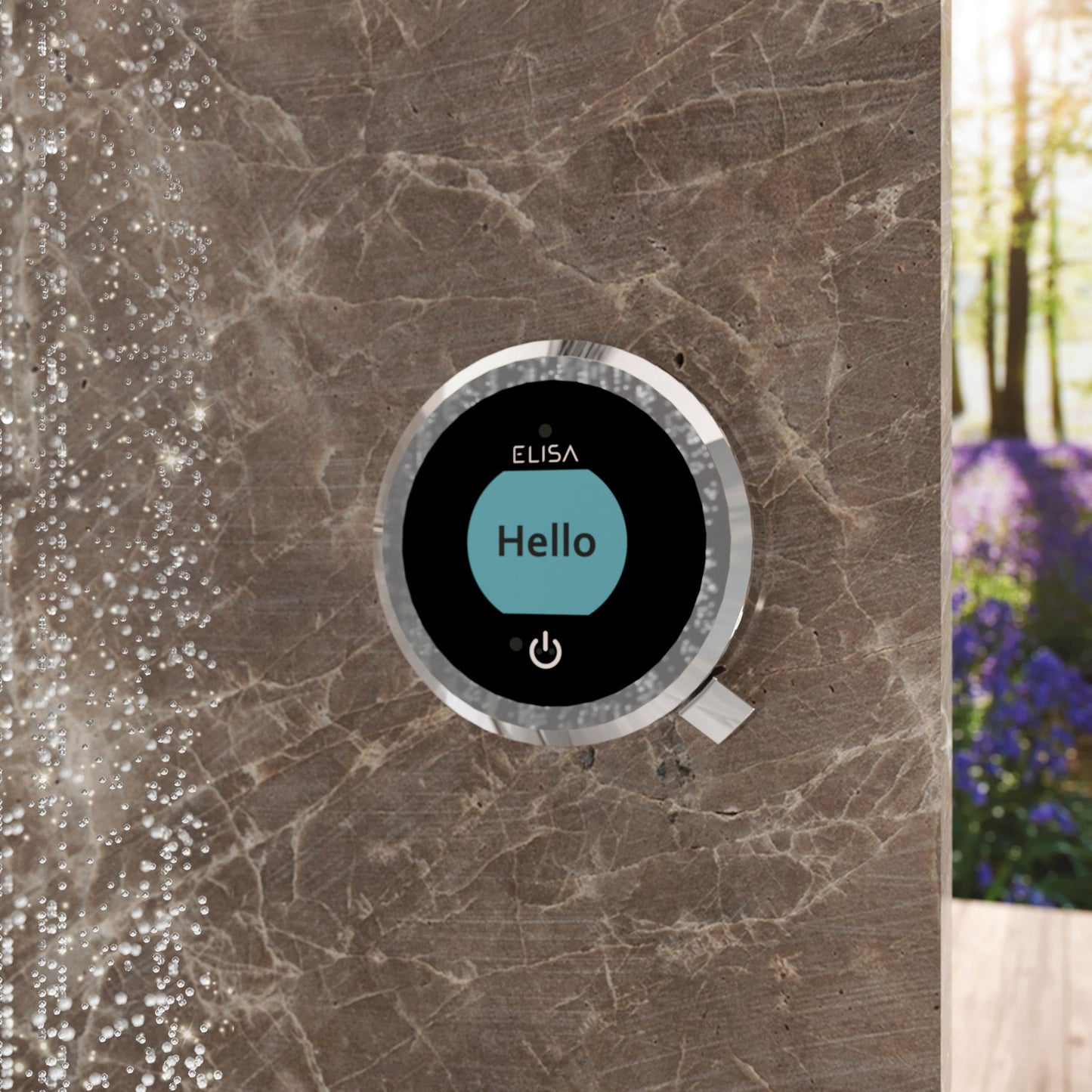 Elisa Intuition Divert Concealed Smart Hand Shower, Fixed Wall Head & Remote - HP/Combi - Chrome