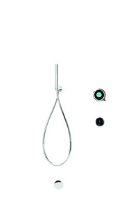 Elisa Intuition Divert Concealed Smart Hand Shower, Overflow Bath Fill & Remote - HP/Combi -Chrome