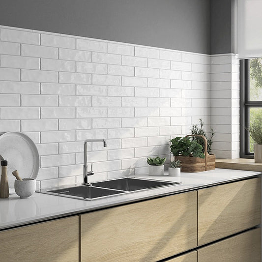 Pris Shiny White 7.5x30 cm