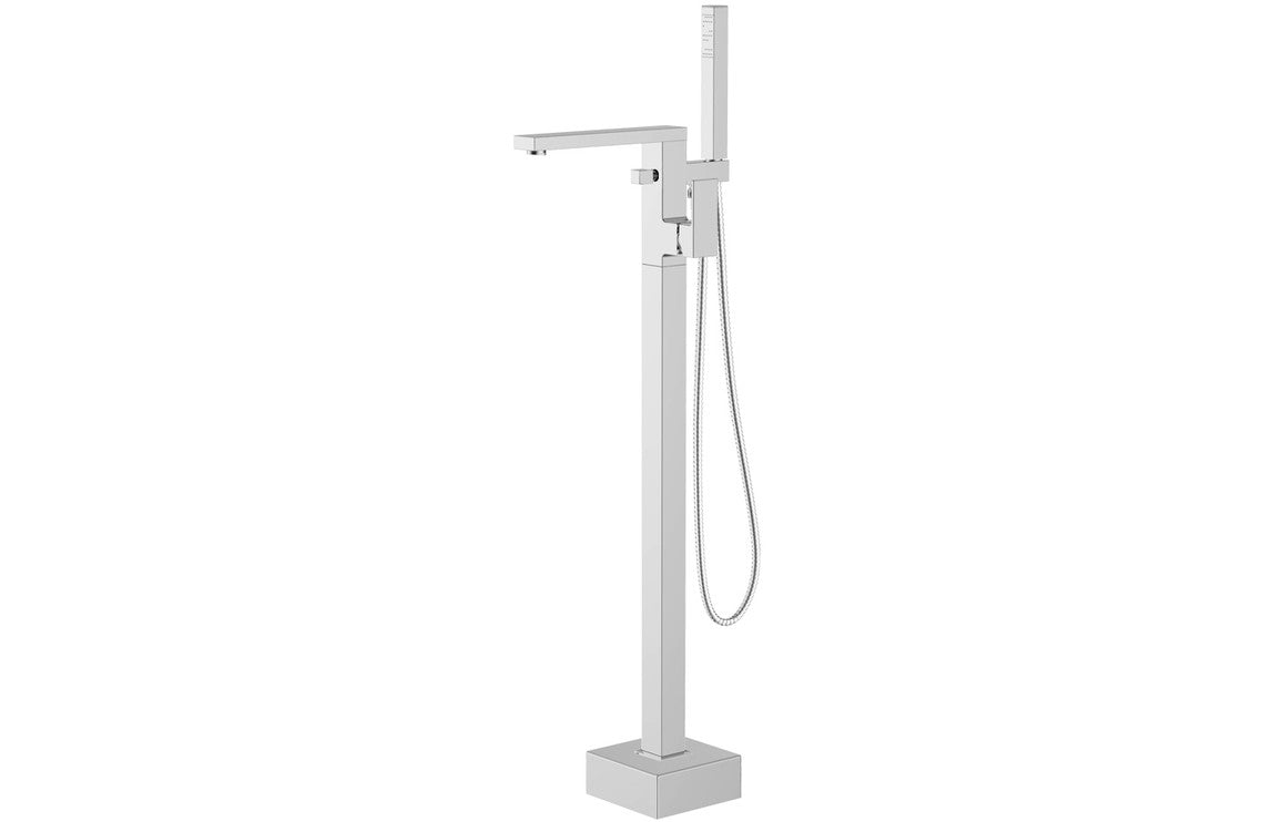 Luxulyan Floor Standing Bath/Shower Mixer - Chrome