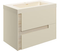 Achilles 805mm Wall Hung 2 Drawer Basin Unit & Co-ordinating Basin