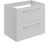 Nico 590mm Wall Hung 2 Drawer Basin Unit (No Top)