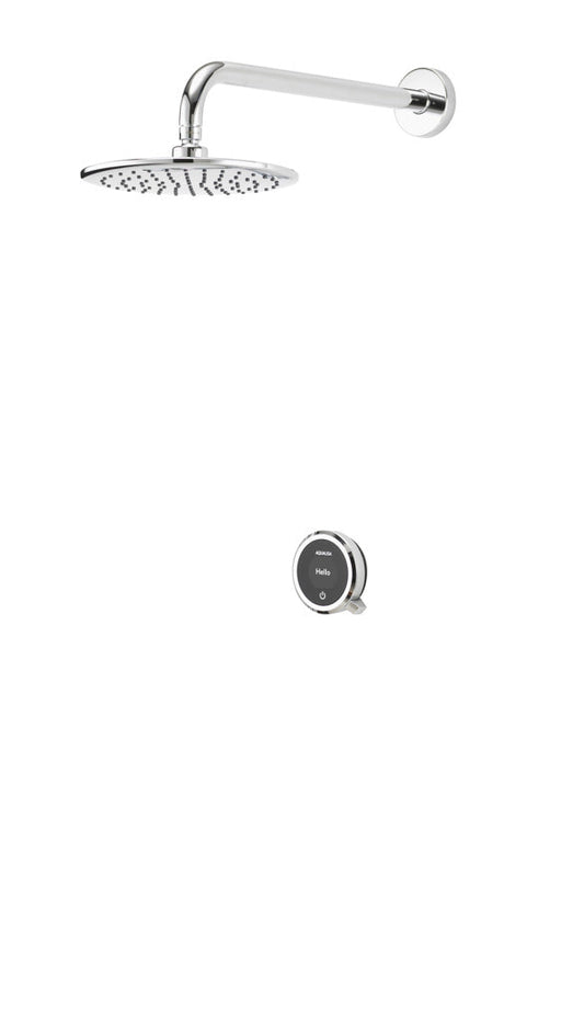 Quartz Touch Concealed Valve - Gravity (incl. 230mm Fixed Head & Wall Arm)