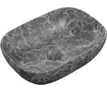 Selene 460x330mm Ceramic Washbowl - Grey Marble Effect