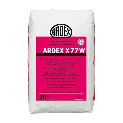 ARDEX X77 MICROTEC WHITE STANDARD SET S1 ADHESIVE 20KG image 0