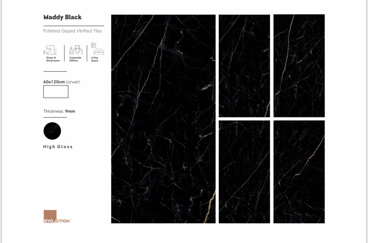 Maddy Black 60x120 image 1